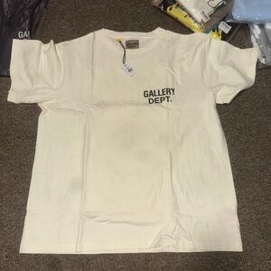 Gallery Dept White Tee with Black Logo